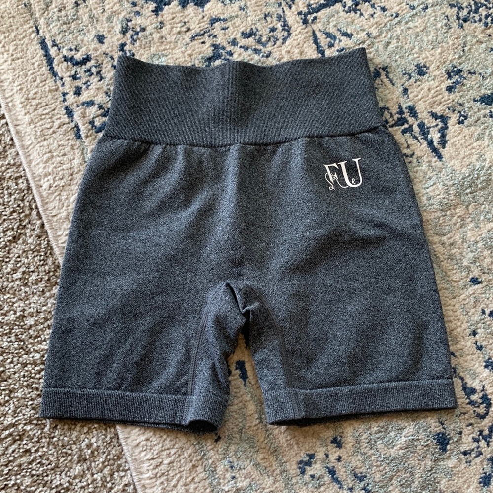Grey biker shorts
